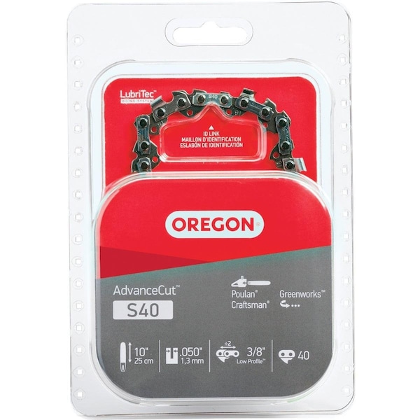 Oregon Cutting Oregon AdvanceCut 10 In. Chainsaw Chain S40 - main